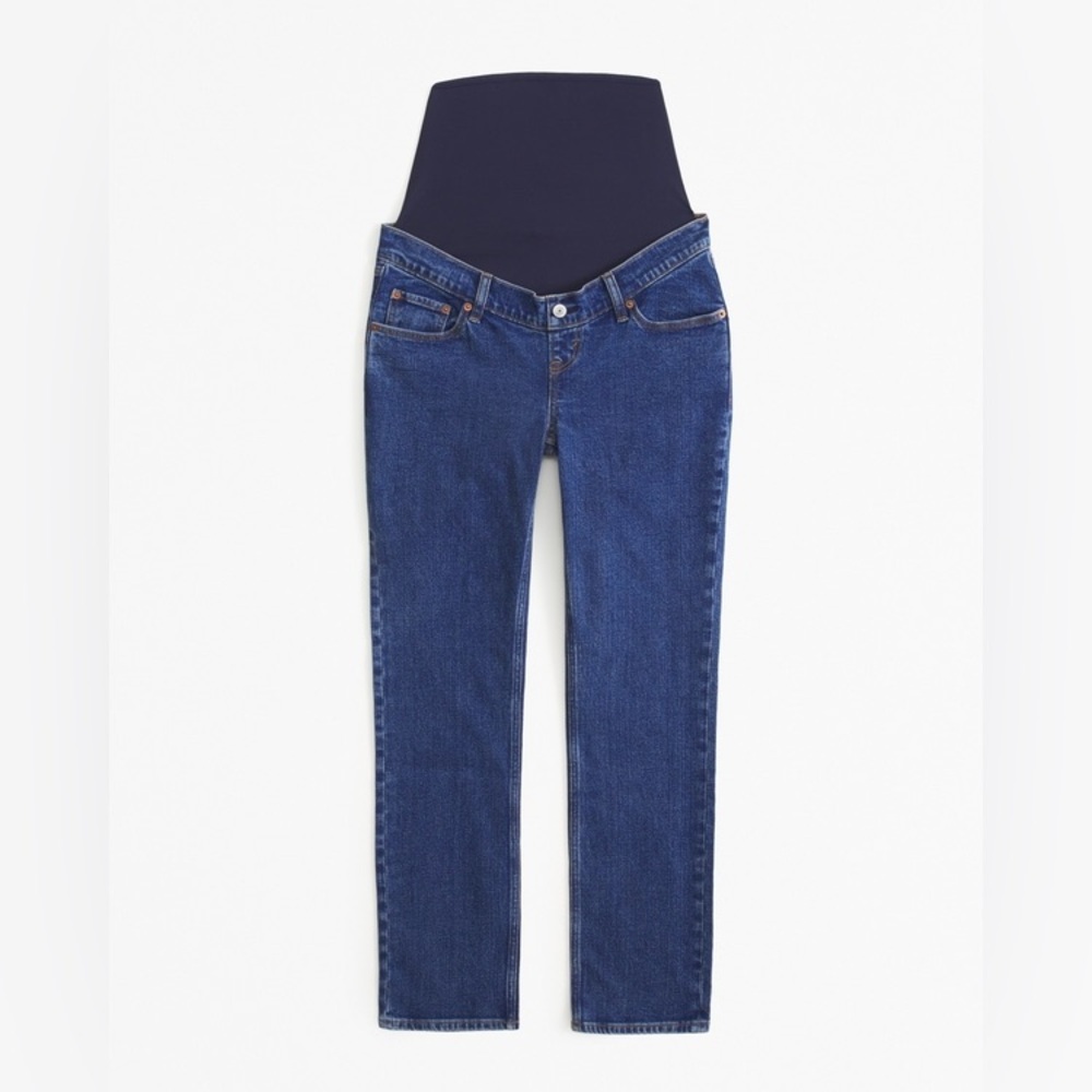 Abercrombie and fitch the ankle straight leg maternity jeans size 28/L - Picture 2 of 10